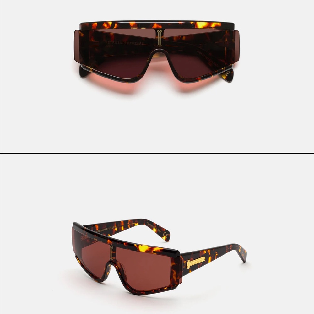 RetroSuperFuture Zed Havana Aries - Unisex Sunglasses LIKE NEW